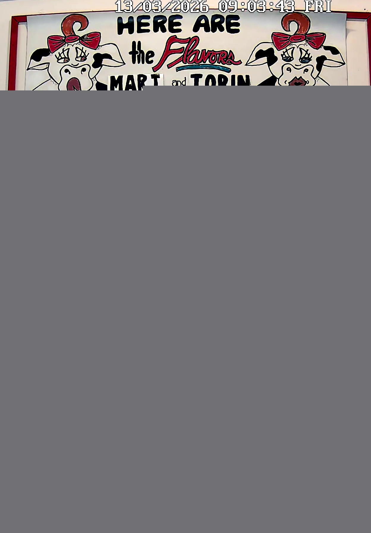 Bonnie Brae Ice Cream Flavors