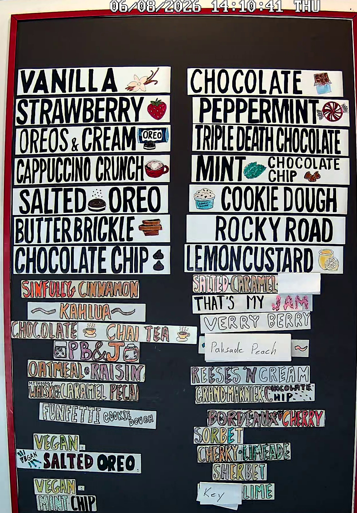 Bonnie Brae Ice Cream Flavors